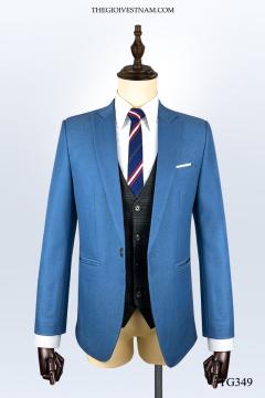 Bộ Suit Xanh Dương Sáng Modern Fit TGS349